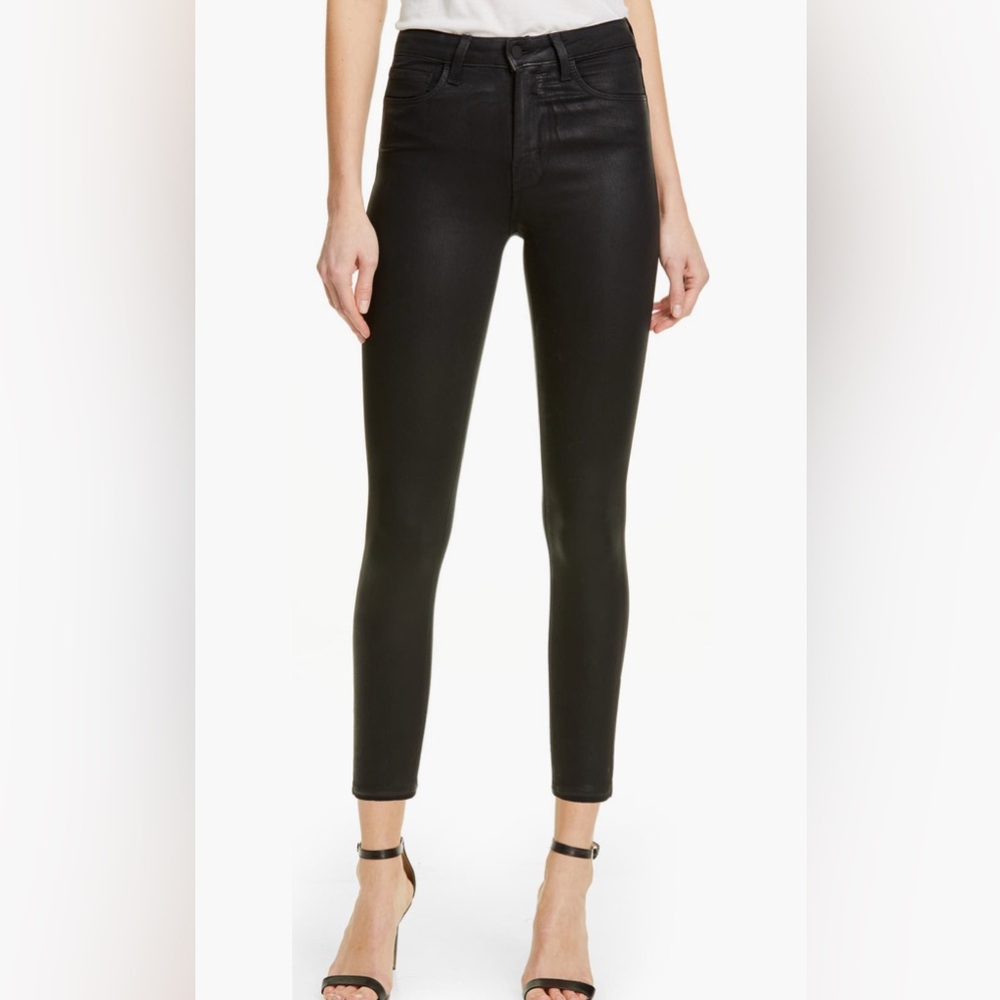 LAgence Coated Black Women's Jeans